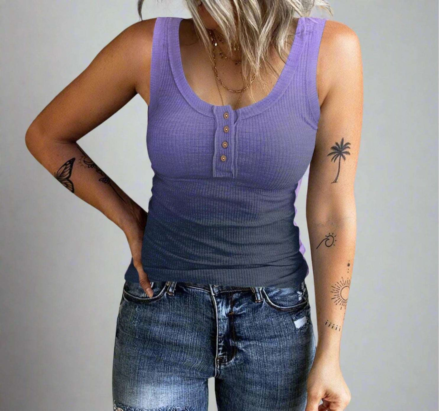 Women's Gradient Sleeveless Top