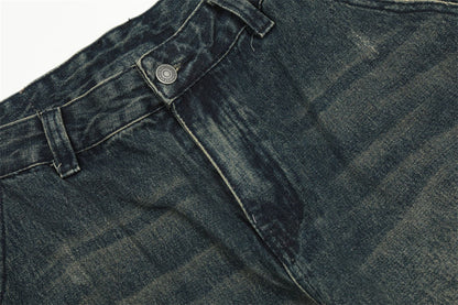 Men's Vintage Washed Cargo Jeans