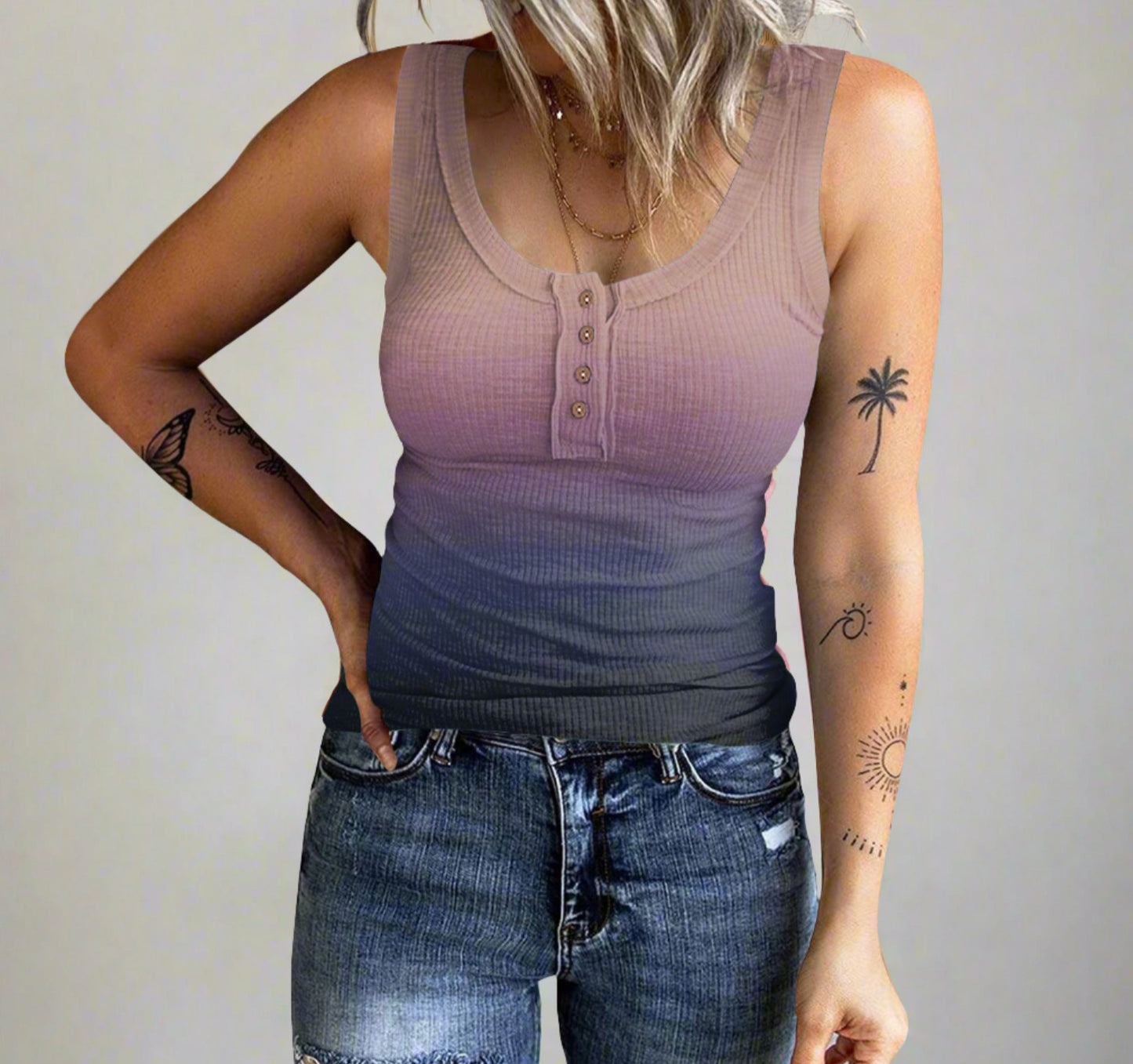 Women's Gradient Sleeveless Top