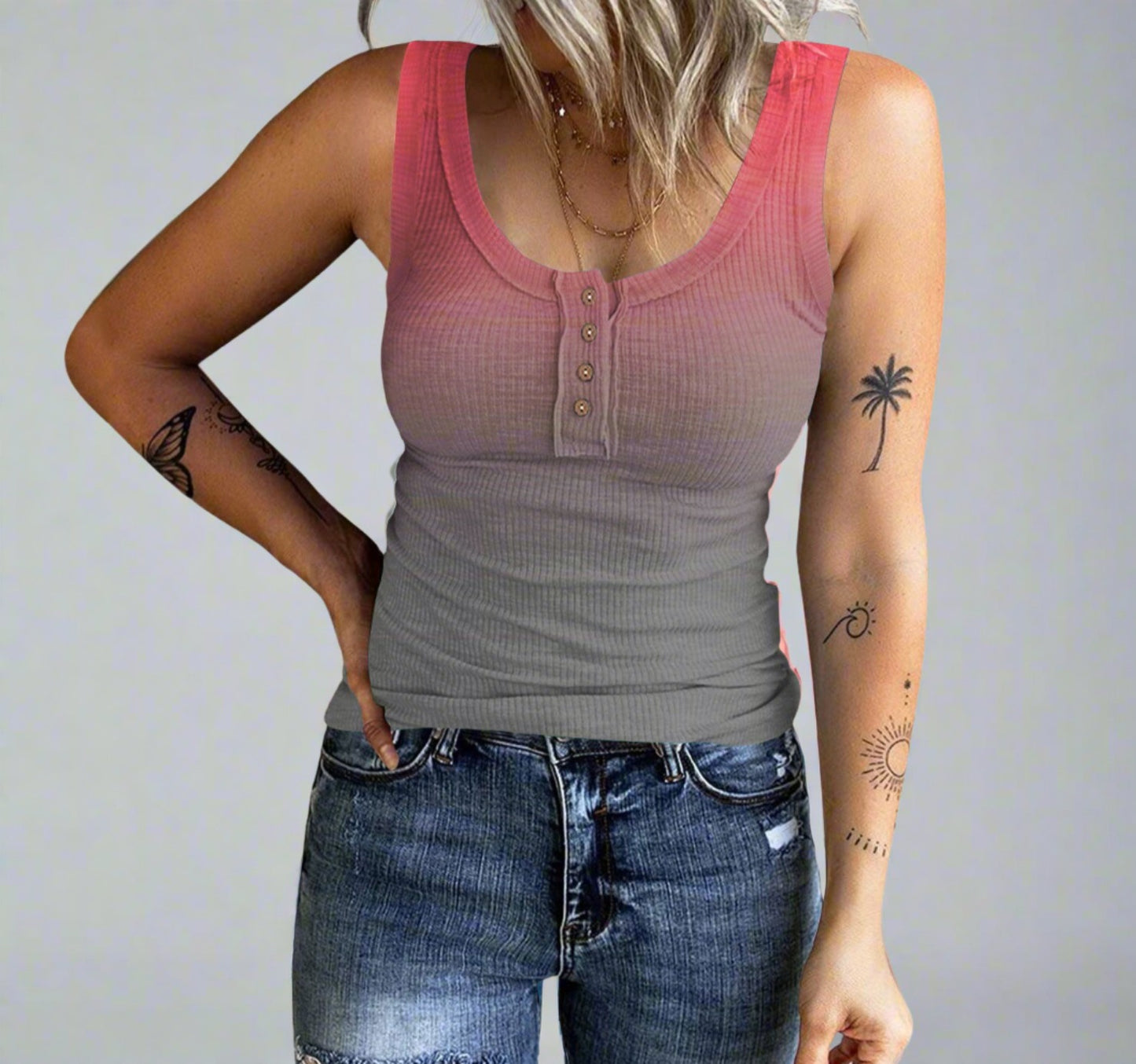 Women's Gradient Sleeveless Top