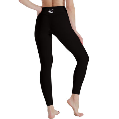 Women's Classic Black High Waist Stretchy Leggings