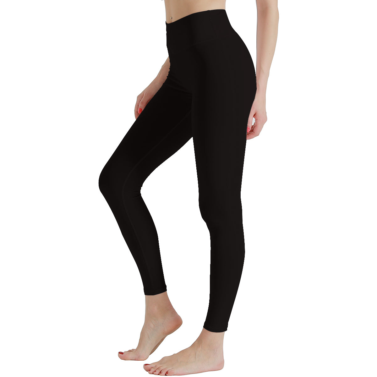 Women's Classic Black High Waist Stretchy Leggings