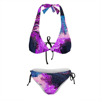 Traje de baño de dos piezas con cuello halter Mystic Waves