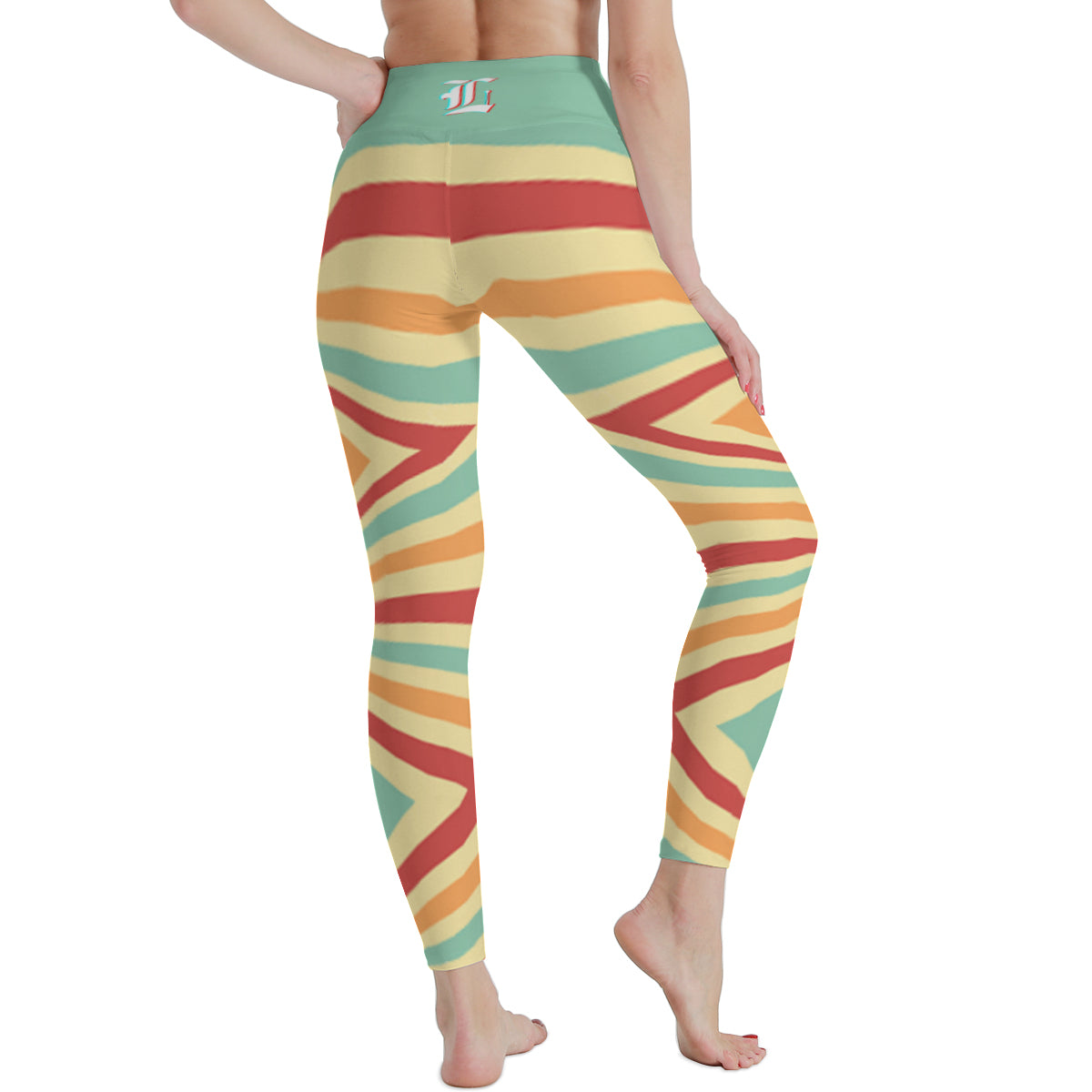 Women's Pastel Prism High Waist Stretchy Leggings