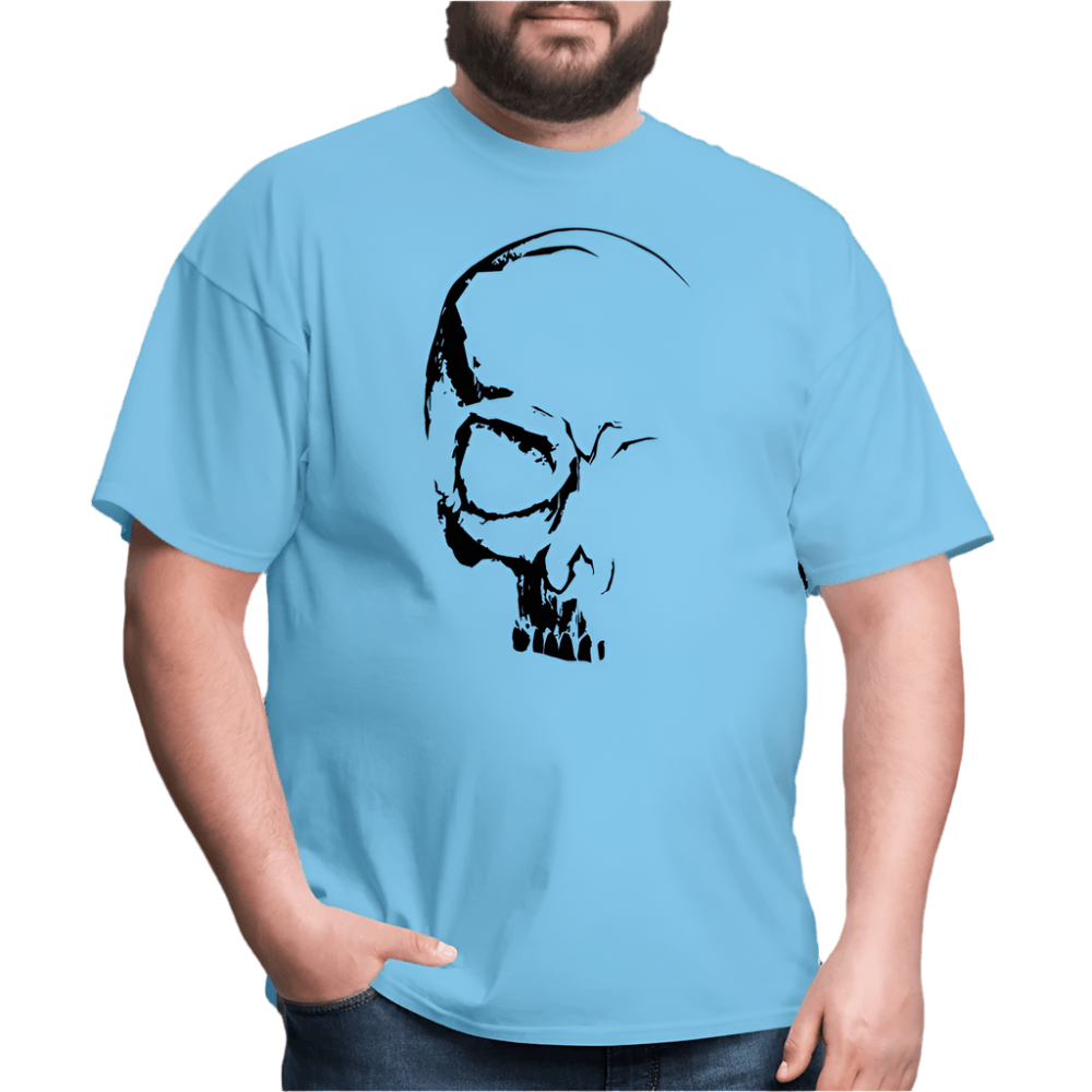 Classic Crew Neck T-Shirt | CUSTOMIZABLE (front & back) - aquatic blue