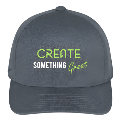 Flexfit Mélange Baseball Cap | Customizable (front & back) - dark heather gray