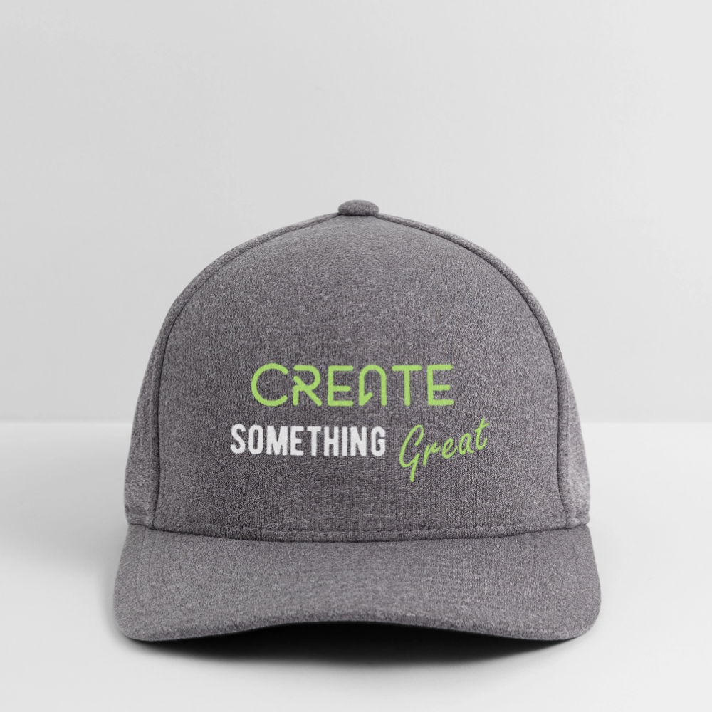 Flexfit Mélange Baseball Cap | Customizable (front & back) - light heather gray