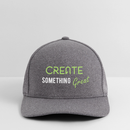 Flexfit Mélange Baseball Cap | Customizable (front & back) - light heather gray