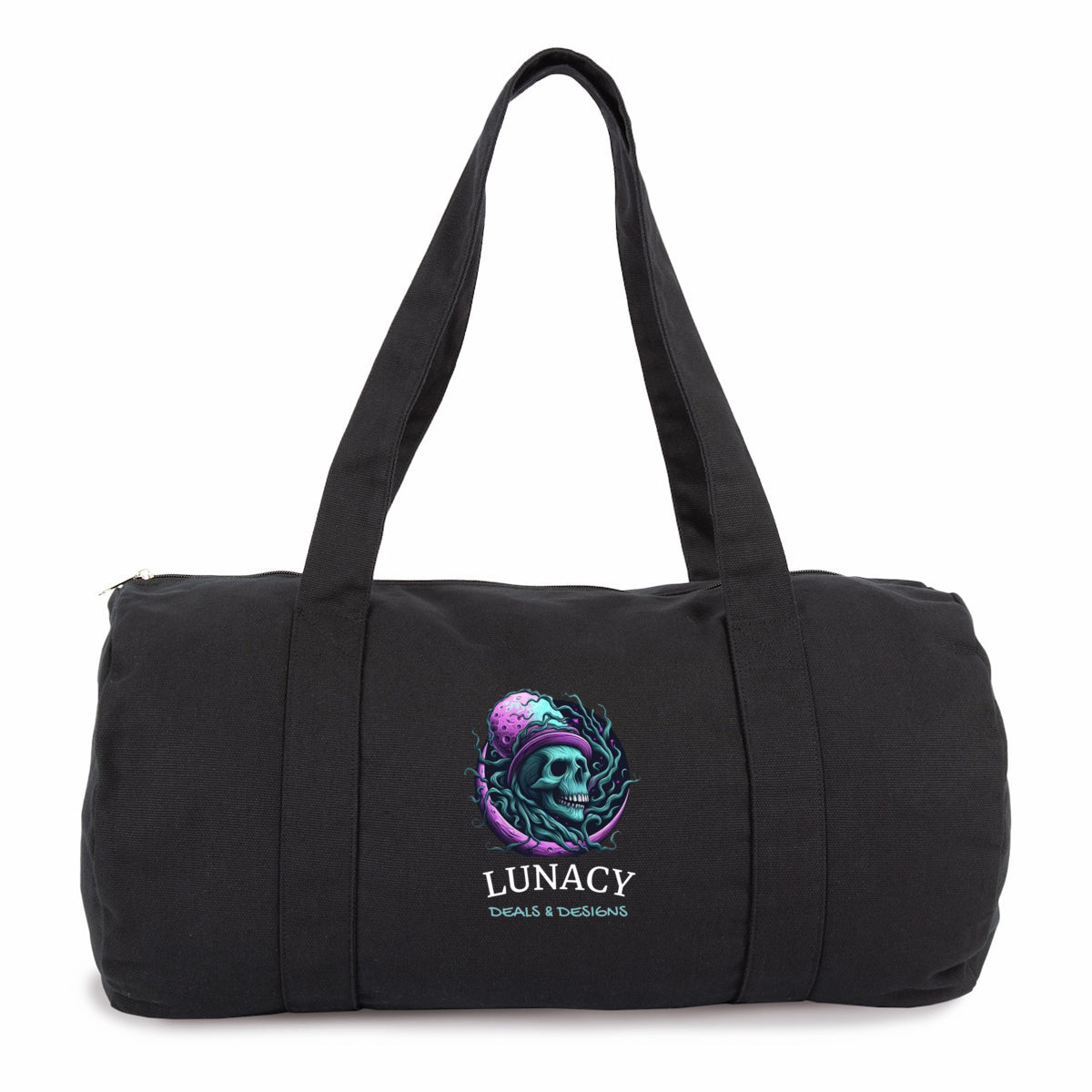 Lunacy Deals & Designs Cotton Duffle Bag - black