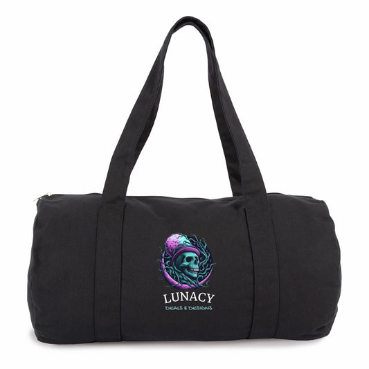 Lunacy Deals & Designs Cotton Duffle Bag - black