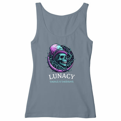 Lunacy Deals & Designs Women's Lightweight Cotton Tank Top - grey