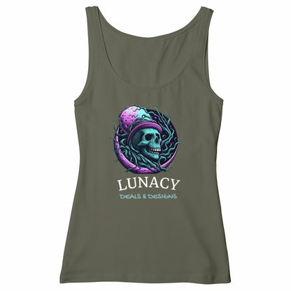 Lunacy Deals & Designs Women's Lightweight Cotton Tank Top - khaki