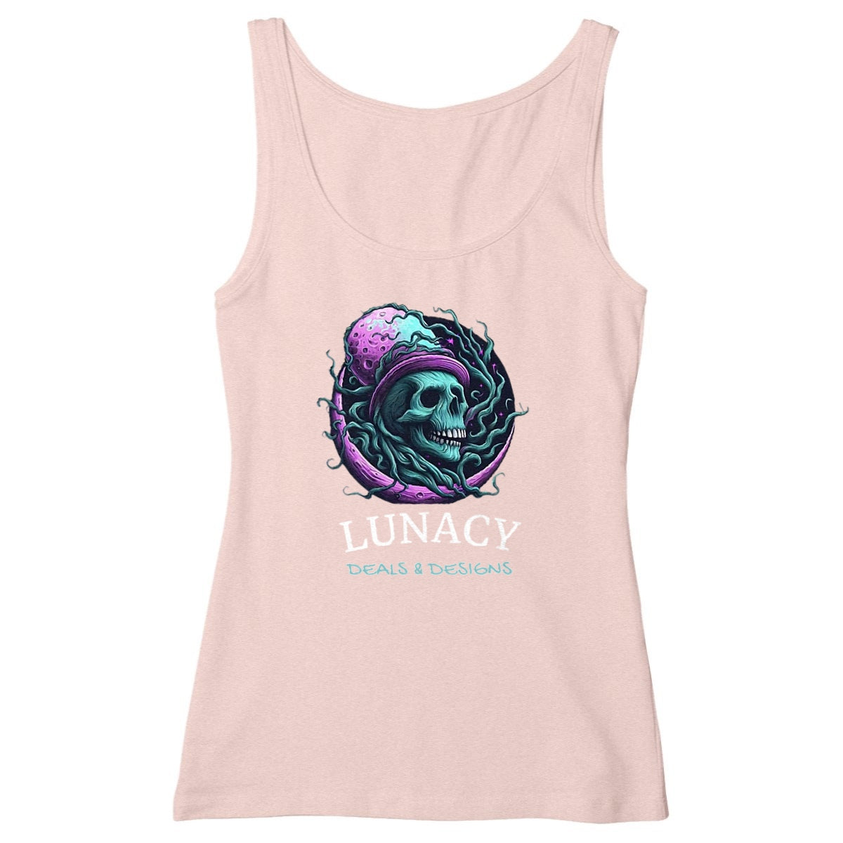 Lunacy Deals & Designs Women's Lightweight Cotton Tank Top - pink