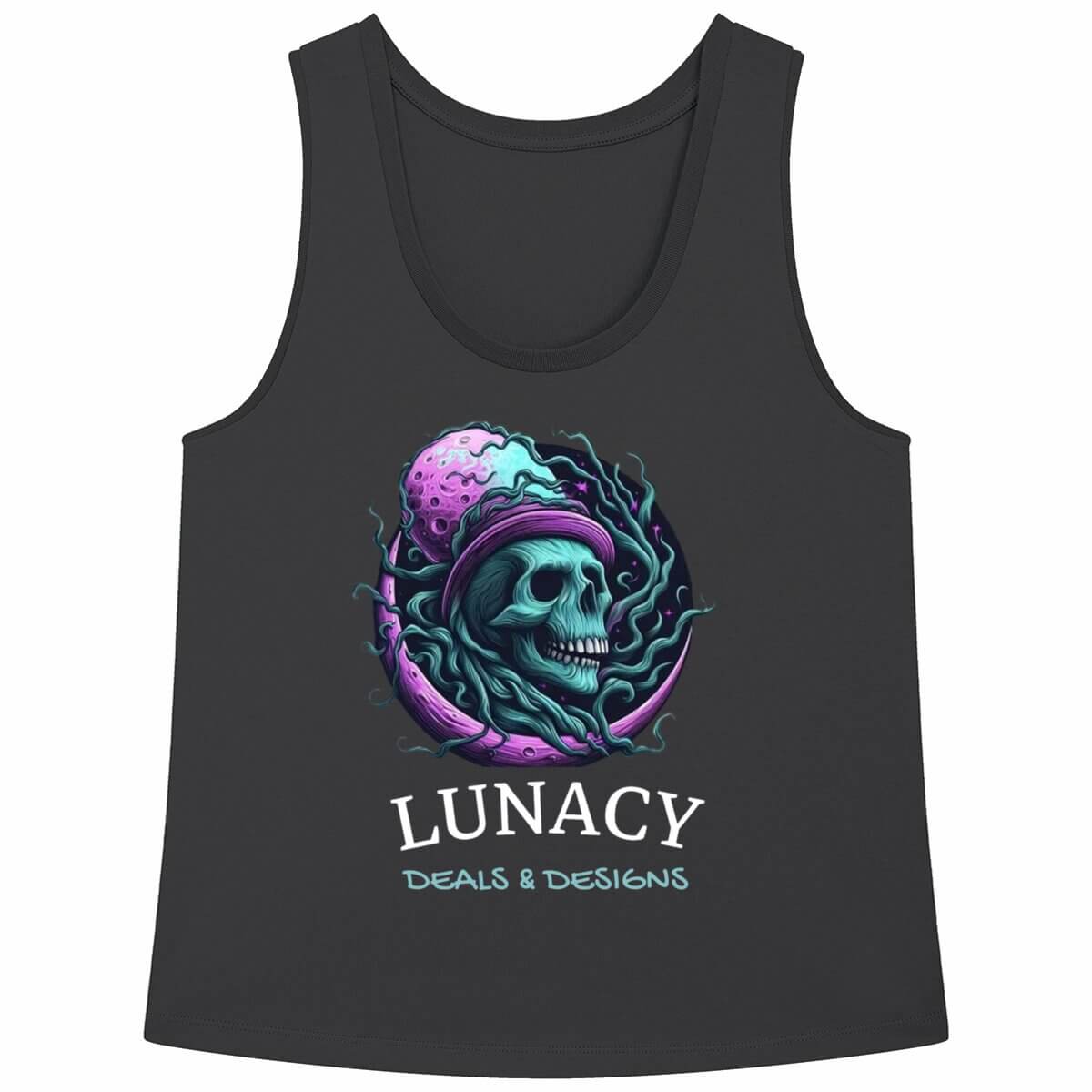 Lunacy Deals & Designs Women's Relaxed Fit Tank Top - black