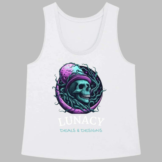 Lunacy Deals & Designs Women's Relaxed Fit Tank Top - white
