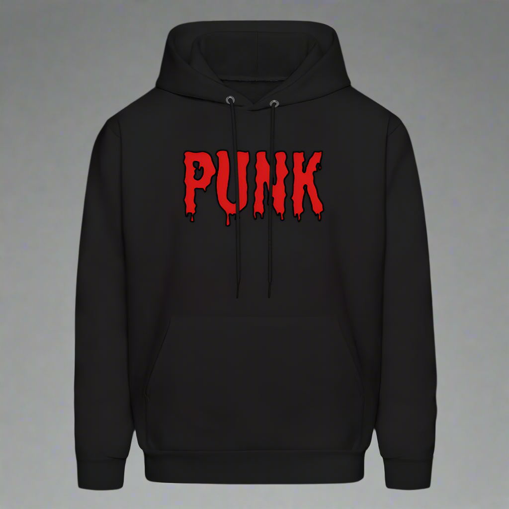 Men's Punk Hoodie - black