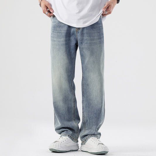 Men's Straight Leg Loose Fit Jeans