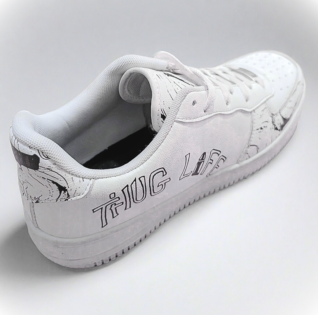 Men's Thug Life Low-Top Sneakers