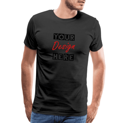 Men's CUSTOMIZABLE  Premium Lightweight T-Shirt - black