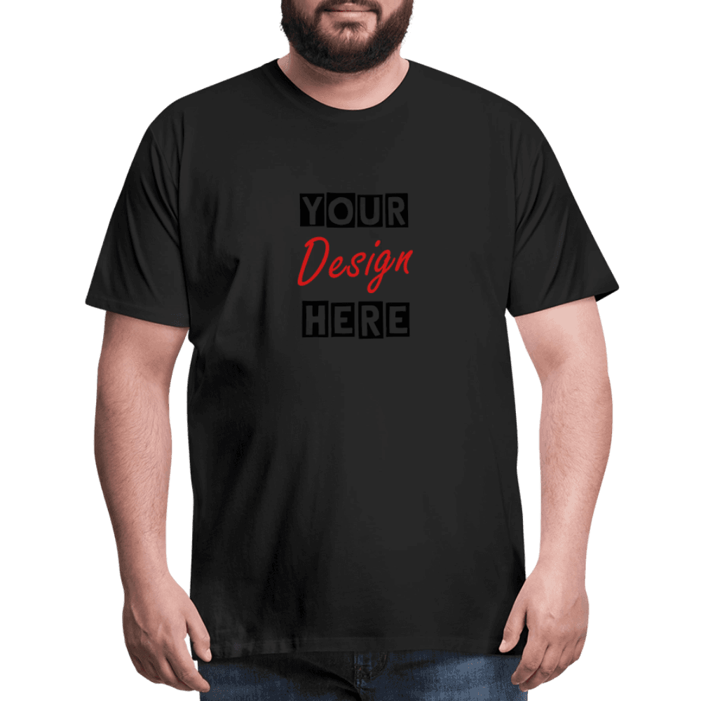 Men's CUSTOMIZABLE  Premium Lightweight T-Shirt - black