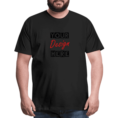 Men's CUSTOMIZABLE  Premium Lightweight T-Shirt - black