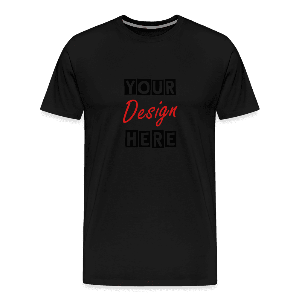 Men's CUSTOMIZABLE  Premium Lightweight T-Shirt - black