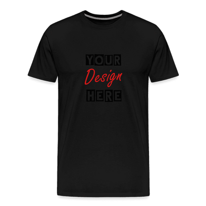 Men's CUSTOMIZABLE  Premium Lightweight T-Shirt - black