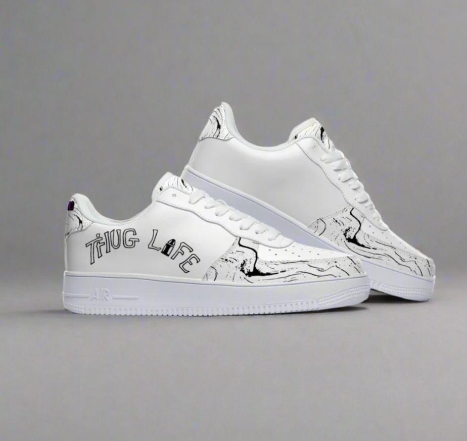 Men's Thug Life Low-Top Sneakers