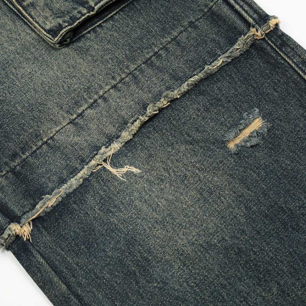 Men's Vintage Washed Cargo Jeans