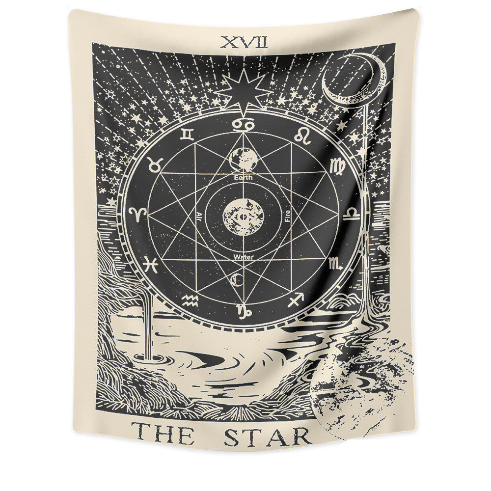 Retro Astrology Divination Wall Tapestry - Lunacy Deals & Designs