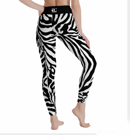 Women's Striped Savanna High Waist Stretchy Leggings