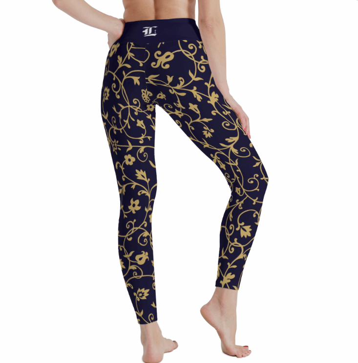 Women's Regal Flora High Waist Stretchy Leggings