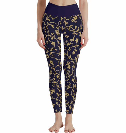 Women's Regal Flora High Waist Stretchy Leggings