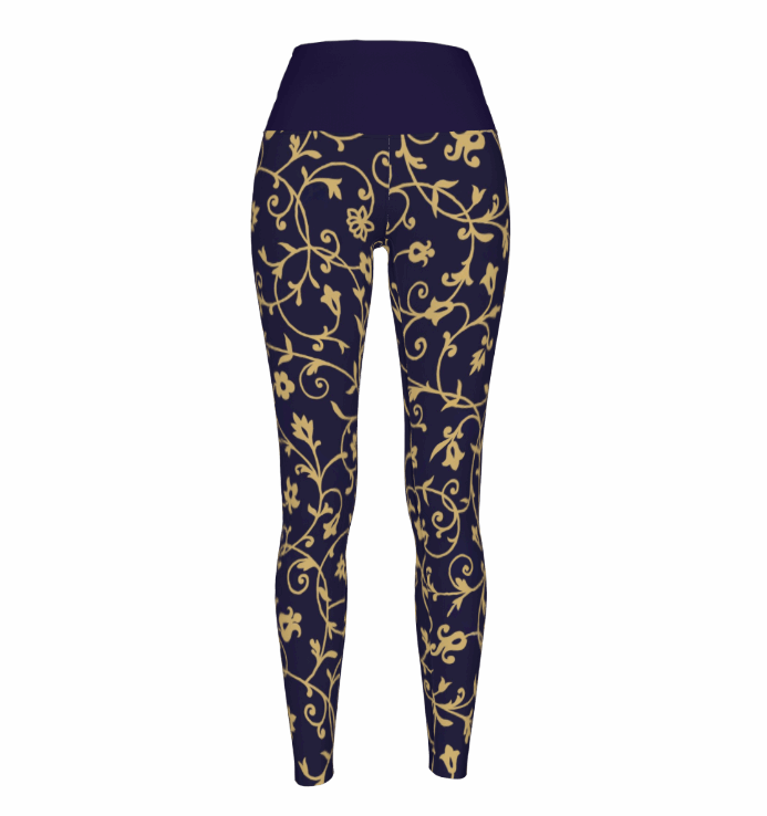 Women's Regal Flora High Waist Stretchy Leggings