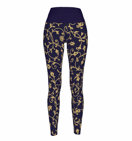 Women's Regal Flora High Waist Stretchy Leggings