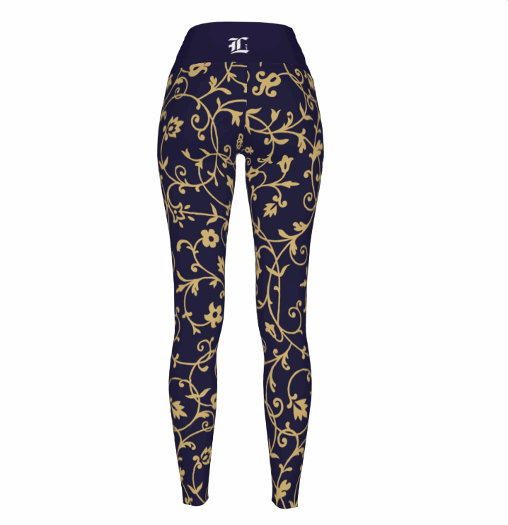 Women's Regal Flora High Waist Stretchy Leggings