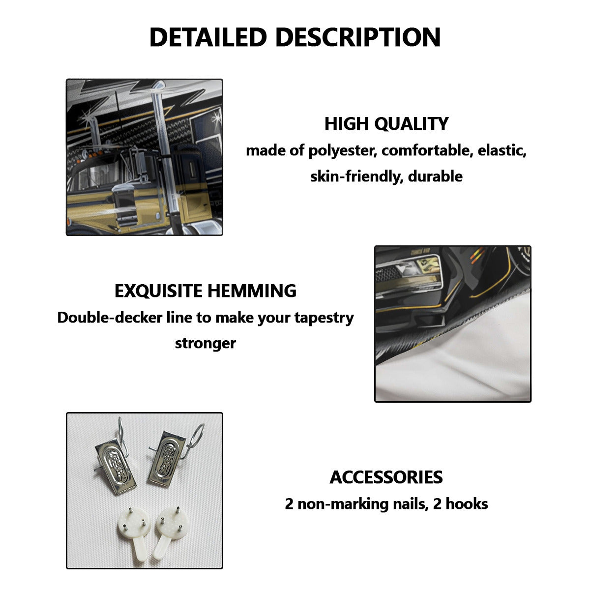 Product description with images and text on a white background