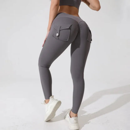 Stretchy Leggings with Back Pockets Lunacy Deals & Designs