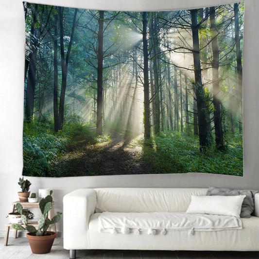 Sunlit Forest Wall Tapestry - Lunacy Deals & Designs