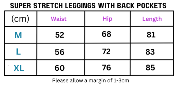 Leggings superelásticos con bolsillos traseros