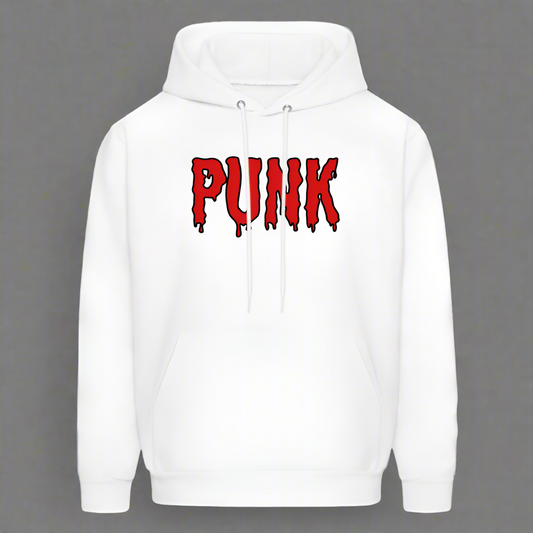 Men's Punk Hoodie - white