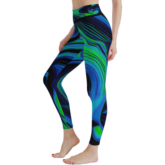 Women's Auroral Zephyr High Waist Stretchy Leggings