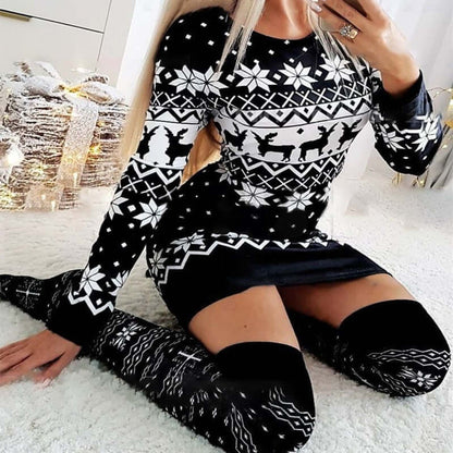 Women's Black Christmas Dress