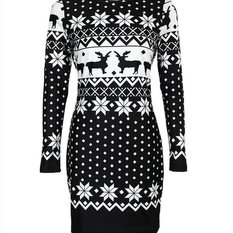 Women's Black Christmas Dress