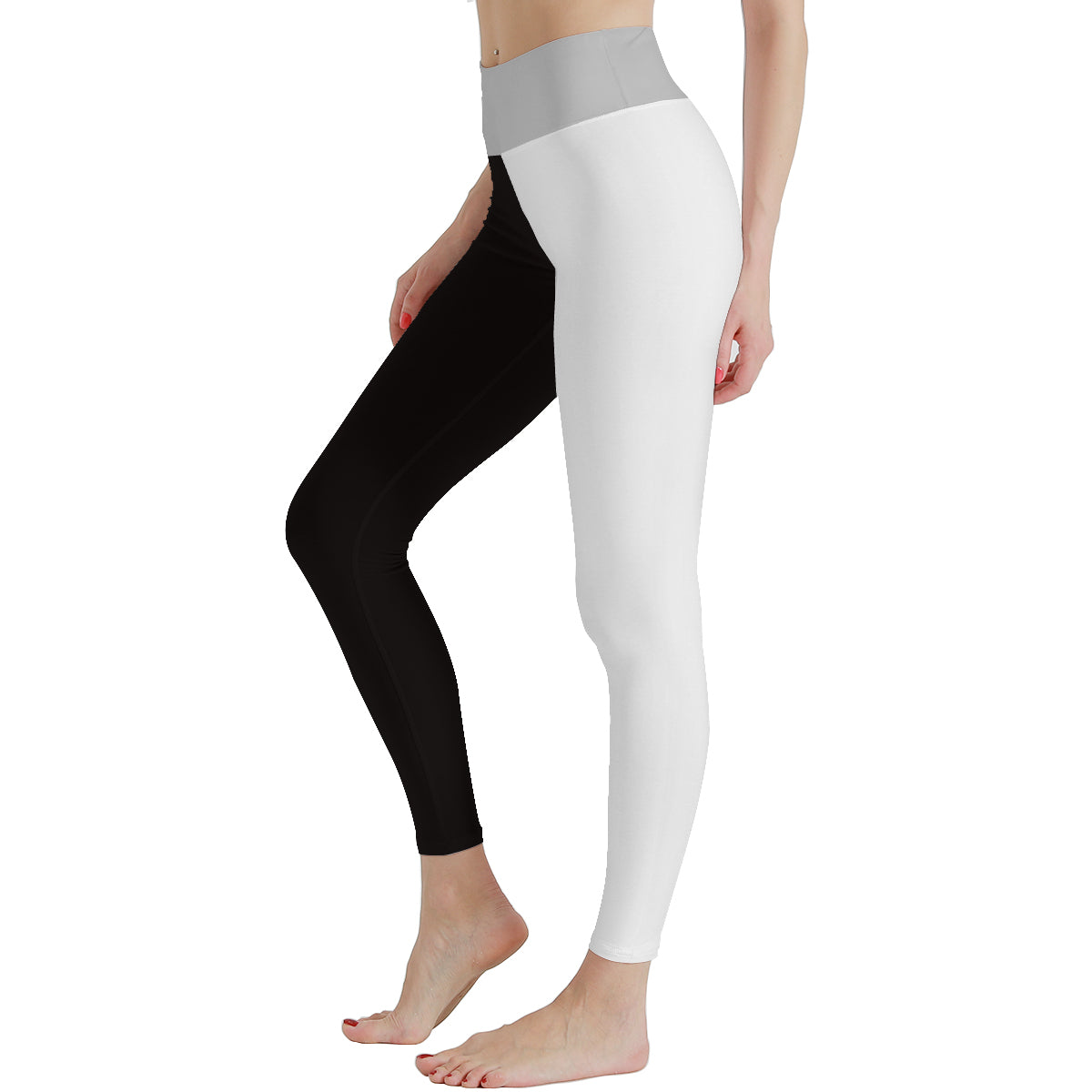 Women's Monochrome Mirage High Waist Stretchy Leggings - Lunacy Deals & Designs