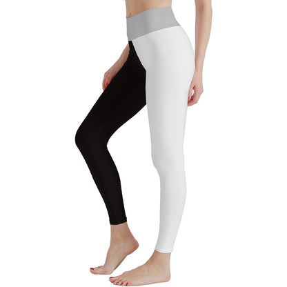 Women's Monochrome Mirage High Waist Stretchy Leggings - Lunacy Deals & Designs