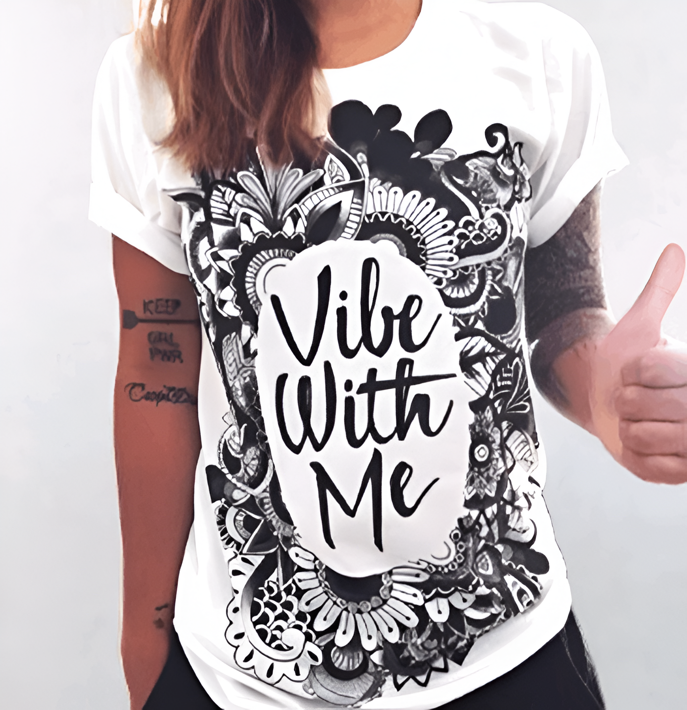 Women's Positive Motif Graphic T-shirts - Lunacy Deals & Designs