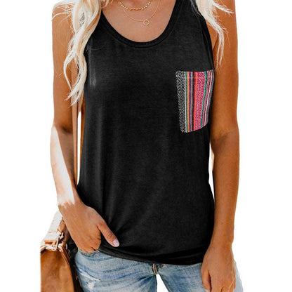 Women's Sleeveless Front-Pocket Top - Lunacy Deals & Designs