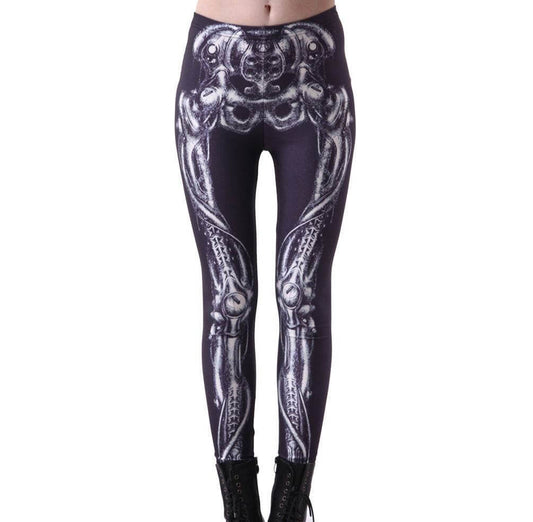 Women's Stretchy Skeleton Leggings