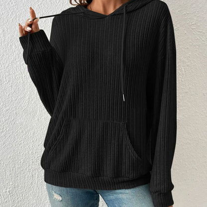 Women's Sunken Stripe Hooded Sweatshirt